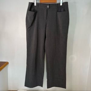 NEW Gray Straight Leg Dress Pants by George Plus Size 14P Petite